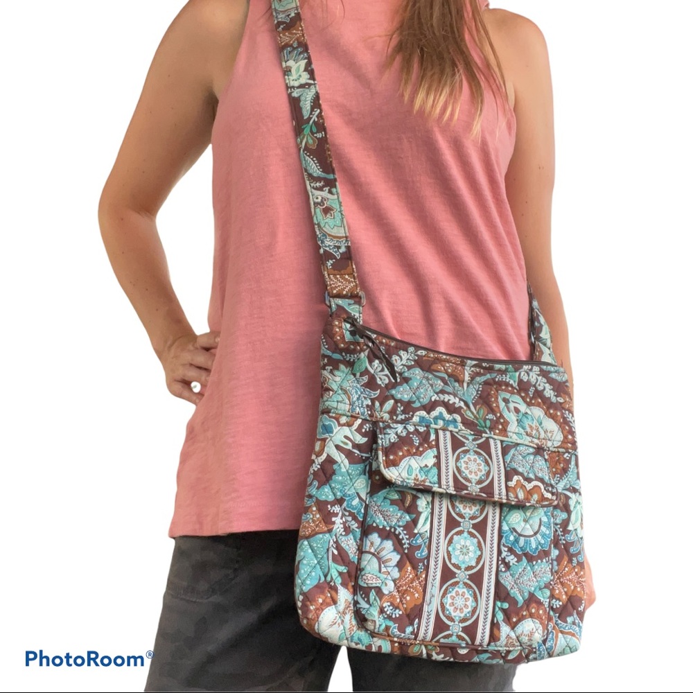 Vintage “Java blue” Vera Bradley crossbody purse
